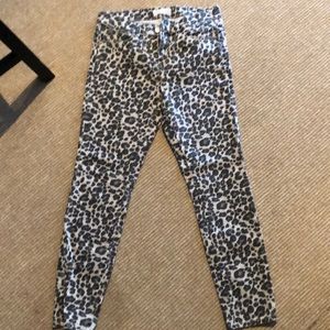 LOFT leopard print pants